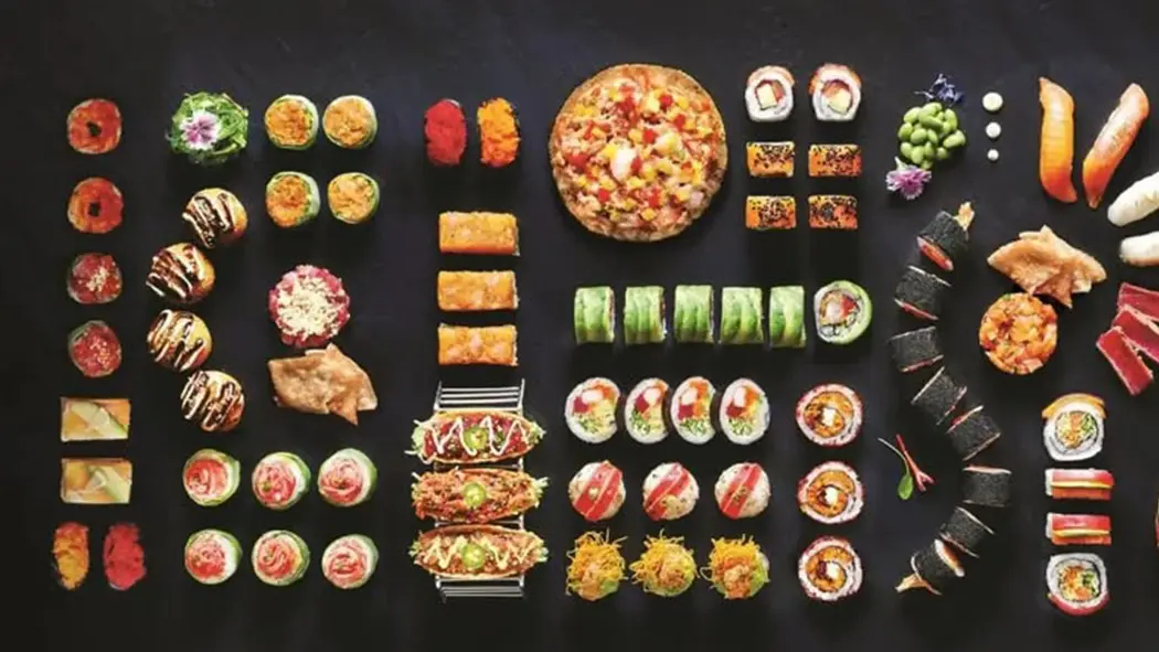 Plateau varié de sushis à partager pour un souper de Saint-Valentin au District 55
